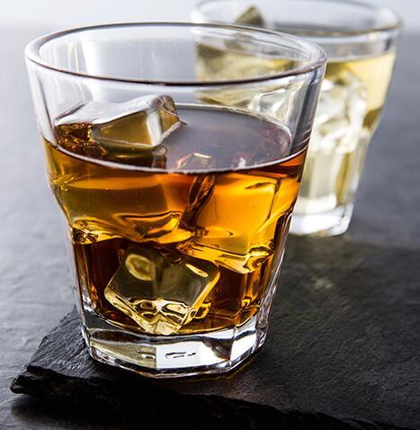 Wholesale Custom Logo Octagon small whiskey glass cup