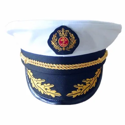 Wholesale cheap and high quality Carnival party navy Captain hat for adult