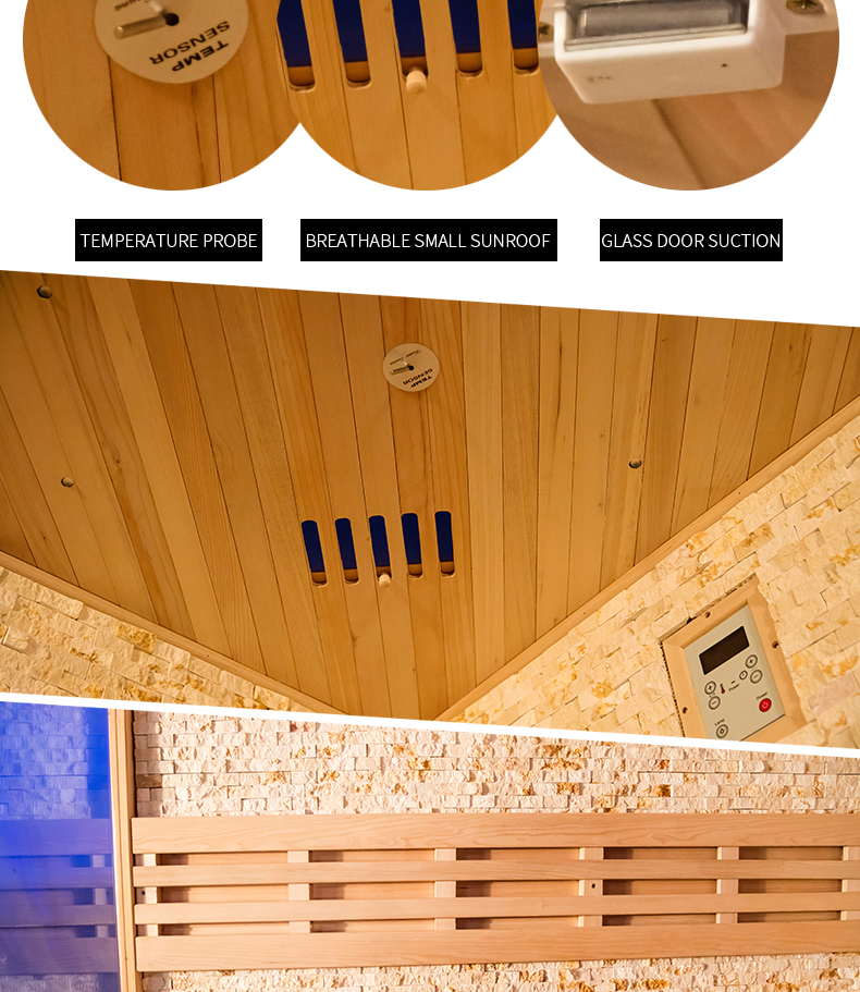 4 person Salt bricks traditional steam sauna room for sell