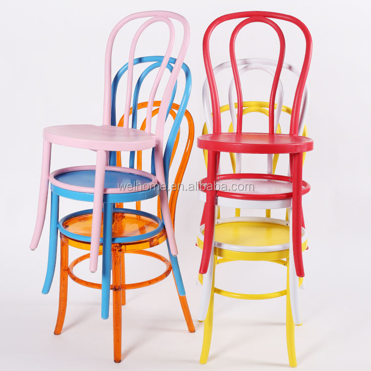 Plastic Resin Thonet Bentwood Chair for Wedding WELHOME