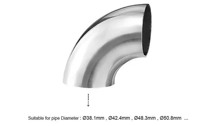 Elbow 304 Handrail 45 Degree Pipe Elbow/pipe Fitting Stainless Steel Male Equal Round Mirror/satin 12/16mm Casting CN;GUA Sonlam