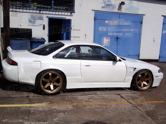 火箭兔子风格碳纤维后扰流板翼 1994-1998 日产 silvia s14