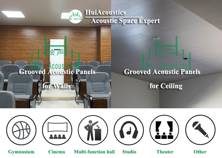 MDF Grooved Acoustic Panels Tongue And Groove Composite Wall Panel Ktv Grooved Acoustic Board Soundproofing Mat