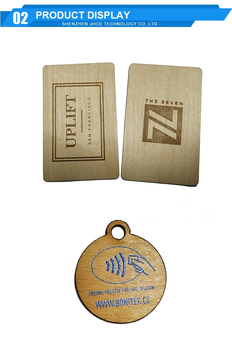 Wholesale Eco-friendly Wooden Business Card by Laser cutting and Engraving
