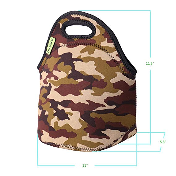 Borsa termica termica per il pranzo in neoprene per bento