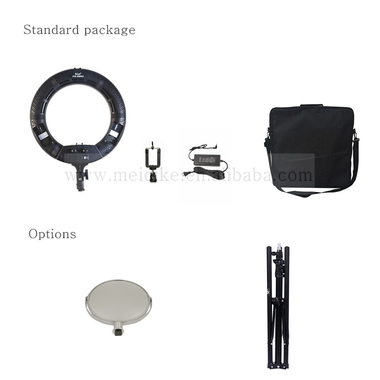 Yidoblo Aro de lus 192pcs led small ring light 3200-5500K 12 inches ringlight FS-390 for tikto youtube live streaming