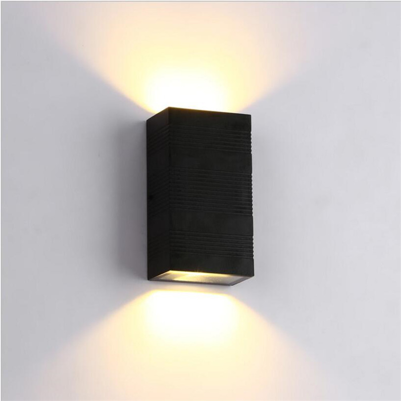 Square Round Outdoor Acrylic LED Wall Light Villa Courtyard Exterior Wall Lamp Staircase Aisle Corridor Lamp Balcony Wall Lamps