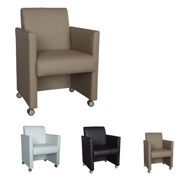 European single chair armchair with wheel for living room