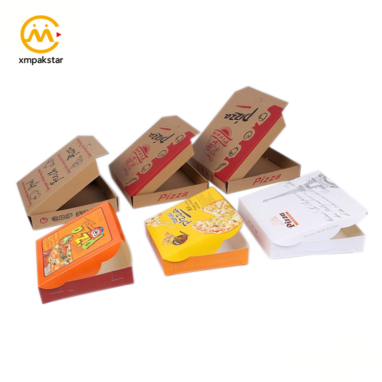 Custom logo corrugated cardboard packing 12 inch pizza packaging box