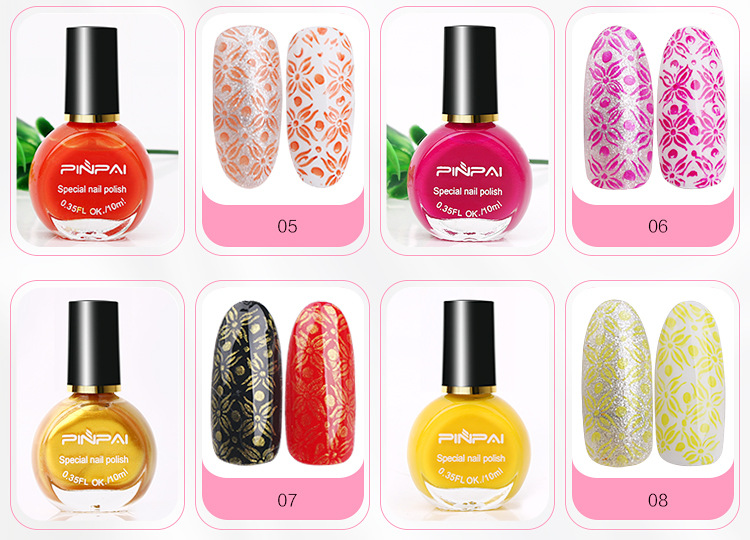 Nail art printing oil 10ml painted nail polish authentic pinpai nail polish 26 colors factory direct sales