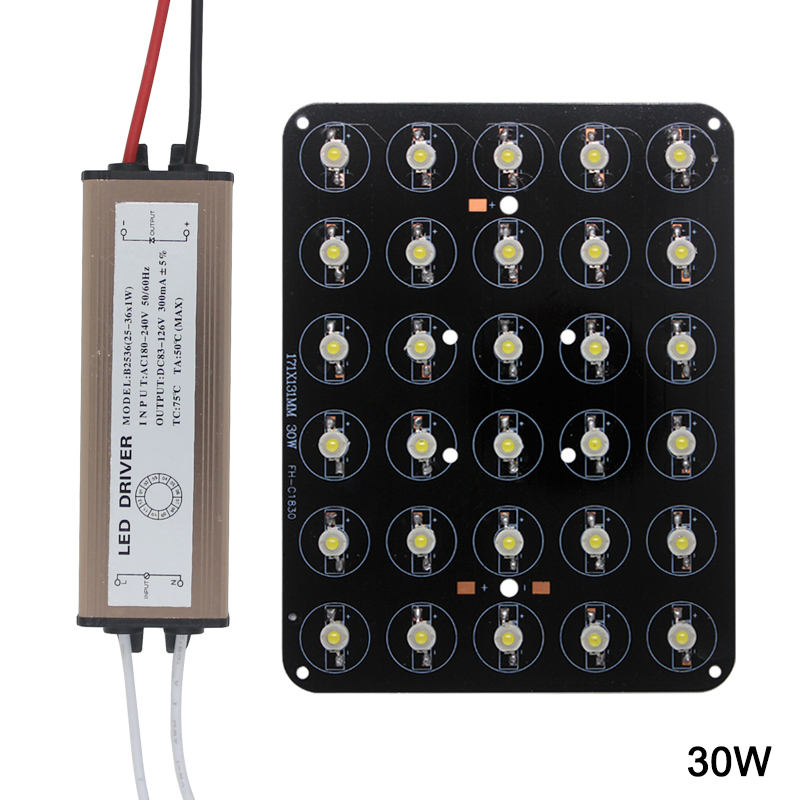 Puce LED 12W 18W 20W 24W 30W 36W 48W Diodes d'ampoule de lampe haute puissance AC85-265V LED pilote étanche pour luminaire enterré