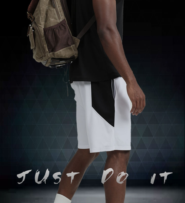 Custom polyester fabric outdoor running casual quick-drying basketball fitness men's shorts