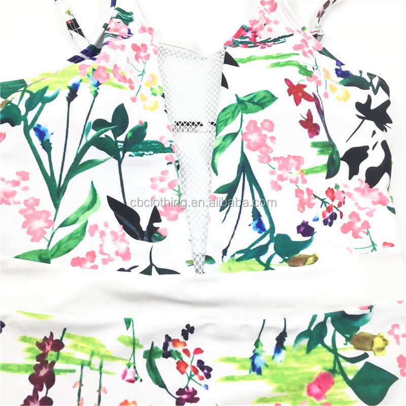 Sexy Wholesale Floral printed girl oem bikini swimwear