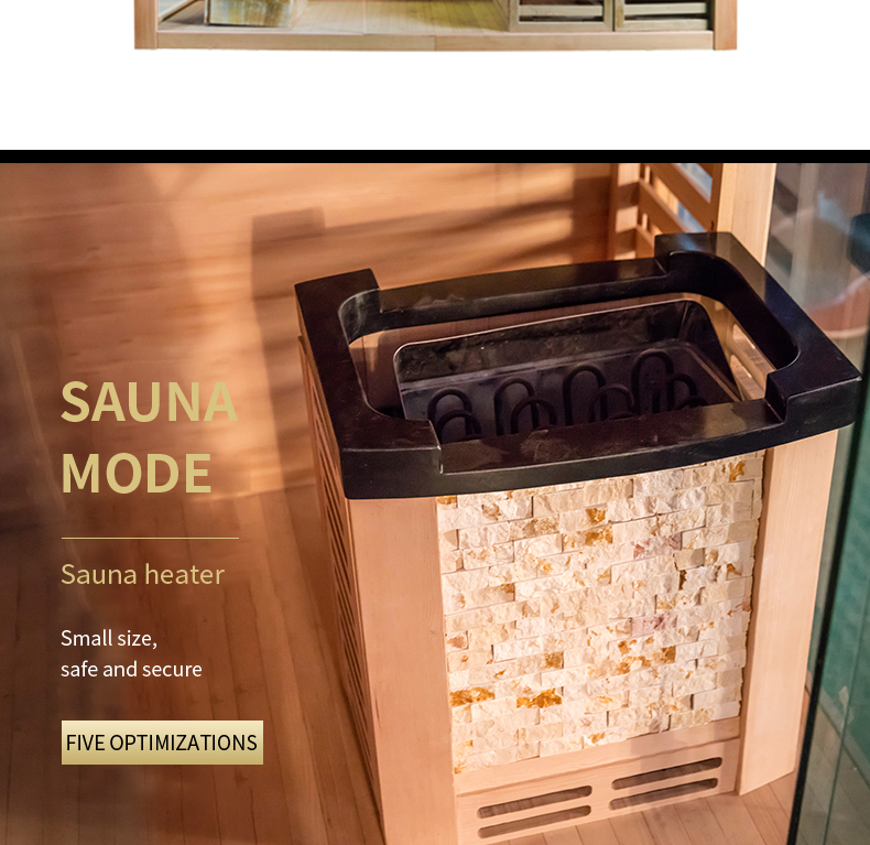 4 person Salt bricks traditional steam sauna room for sell