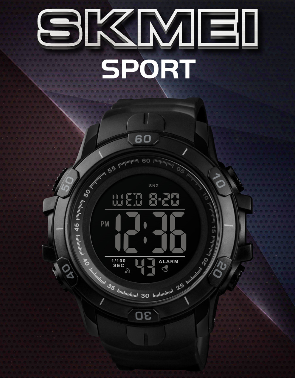 new arrivals SKMEI 1475 dual time outdoor sports digital watches men wrist