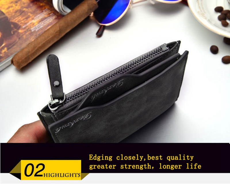 Dexbxuli D1282 Wallet Men Soft Leather wallet with removable card slots multifunction men wallet purse male clutch top quality