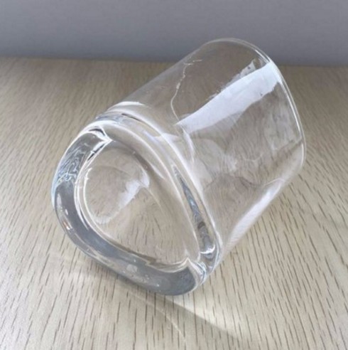 Triangle Square Shape Drinking Glasses Clear Glass Cups 300ml Whiskey Glasses