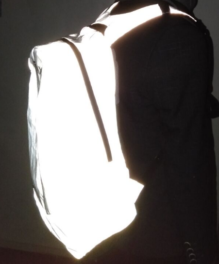 wholesale eco personalized logo printing hi vis strong reflective polyester drawstring school backpack sport bag for kids gift