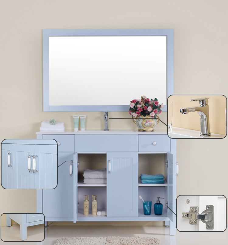 Amazon hot sale Chinese latest design wooden bathroom cabinets