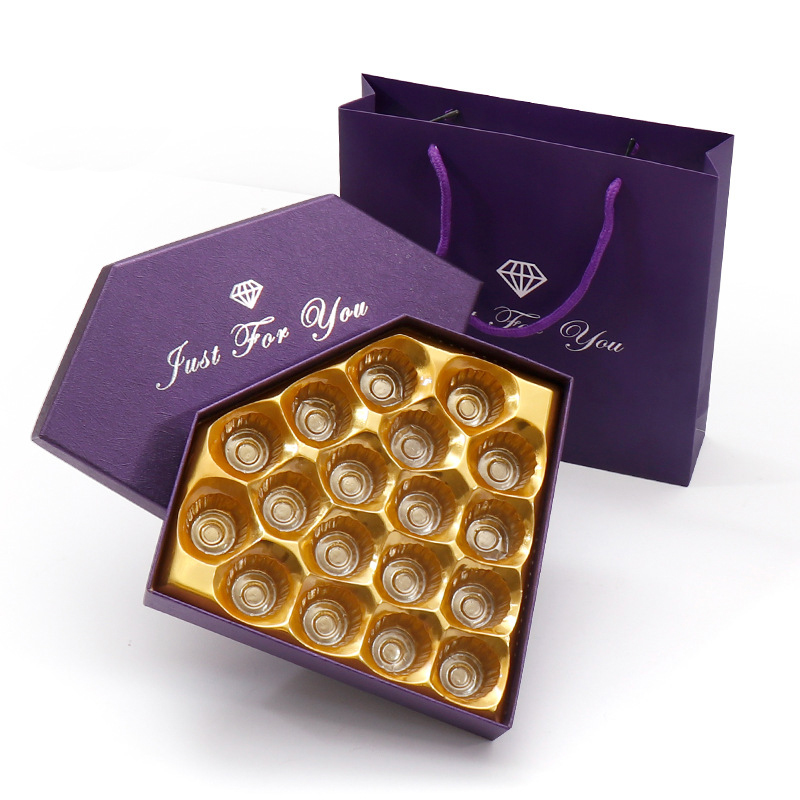 Custom Art Paper Gift Box Empty Chocolate Boxes with plastic trays