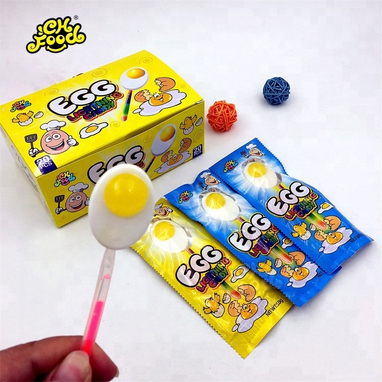 Fluorescent light stick sweet flavor sandwich cookie lollipop