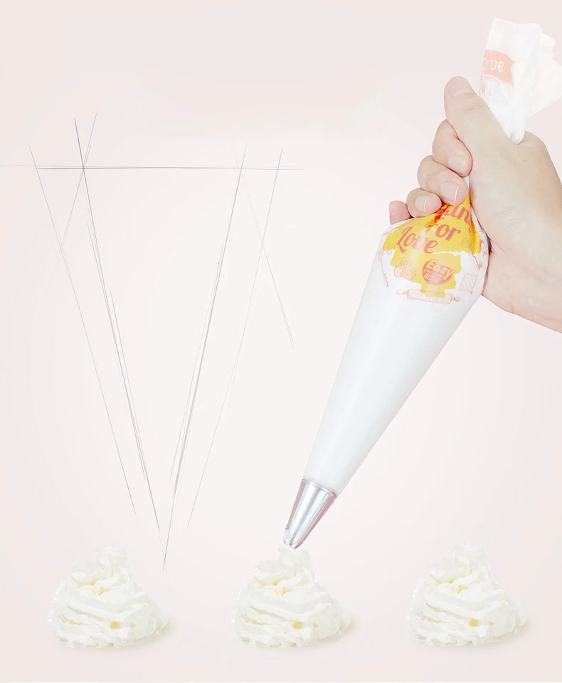 25Pcs Plastic Tipless Cake Icing Piping Bags Cake Decorating Disposable Pastry Piping Bag