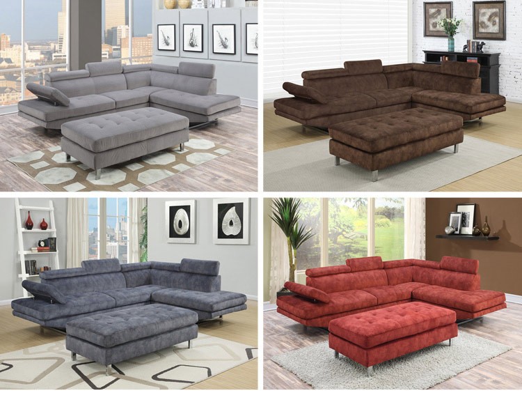 Modern Living room Furniture Fabric Corner Sofa Designs Small I Shaped Sofa 97820