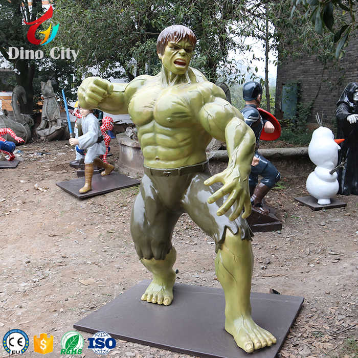 Fiberglass Life Size Movie Statues Hero Statue