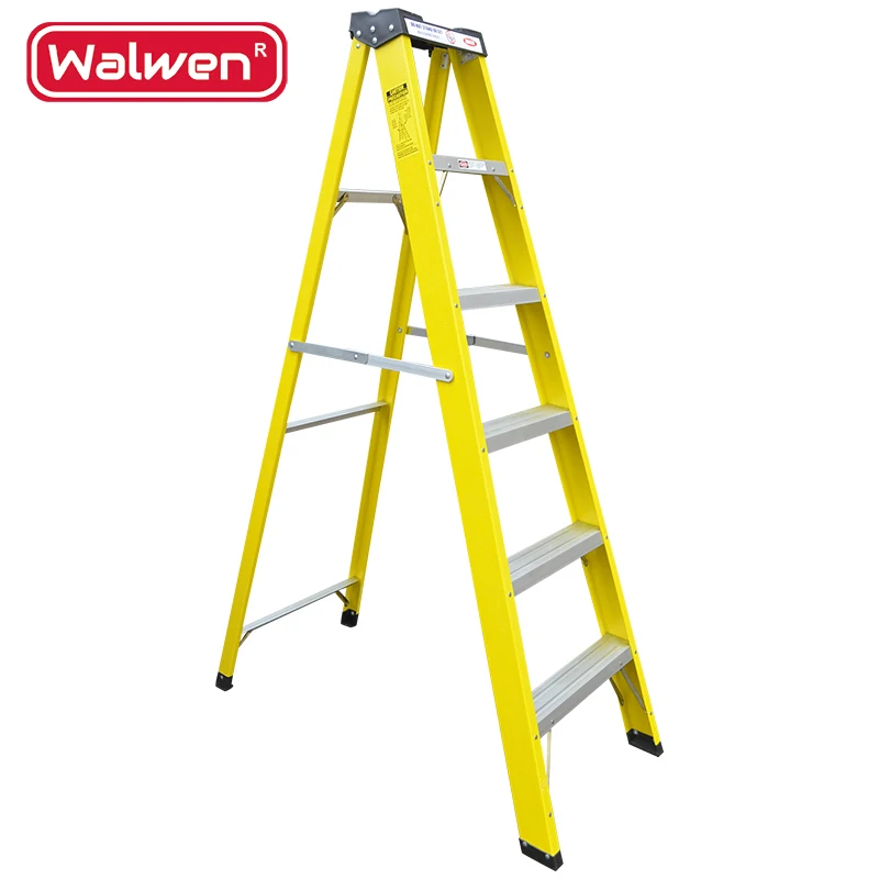 Made in china fiberglass foldable easy store step ladder frp aluminum