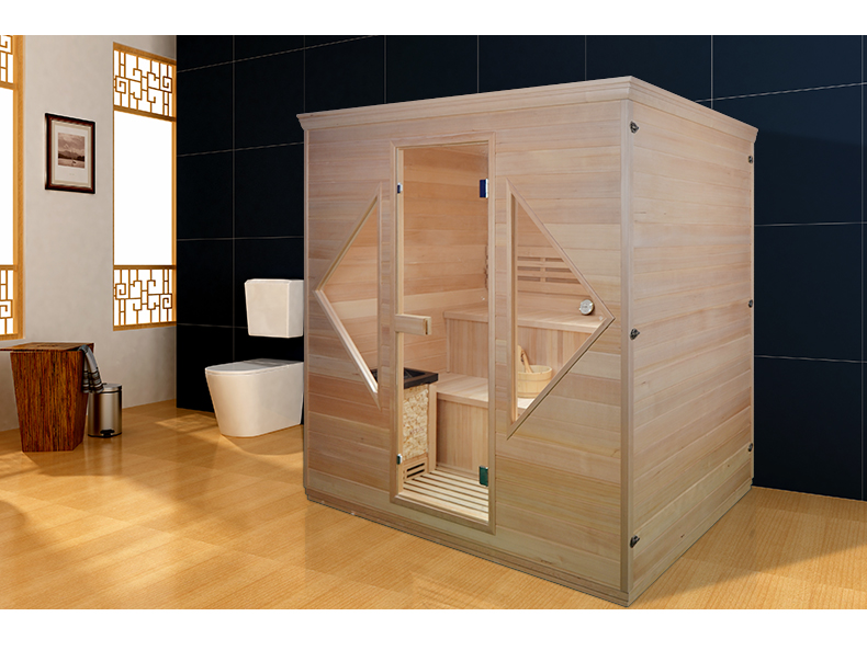 Traditional  Wood Sauna Luxury Spa Outdoor Dry Sauna 4-6 Person