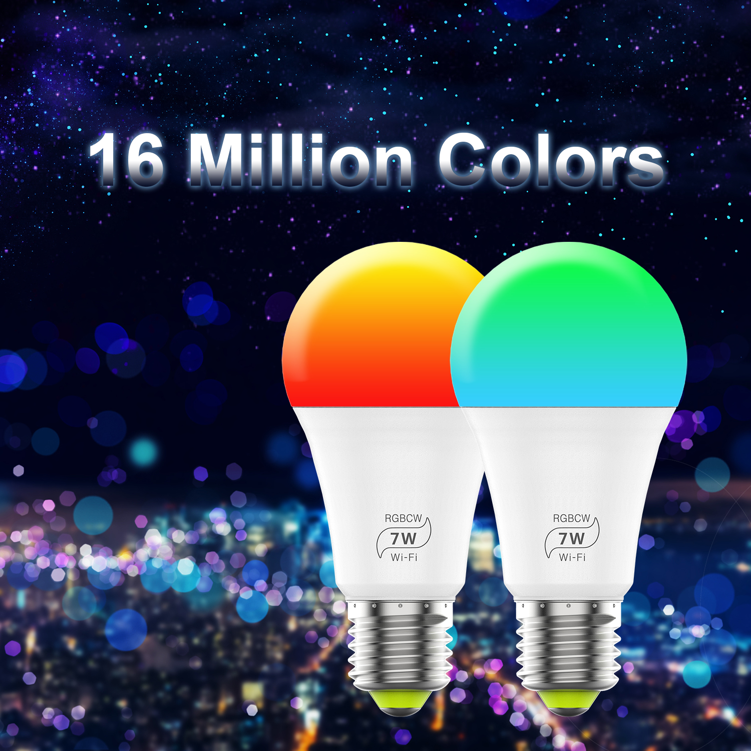 マジックホームWIFIコントロールLED電球9W10W E27 B22 A60