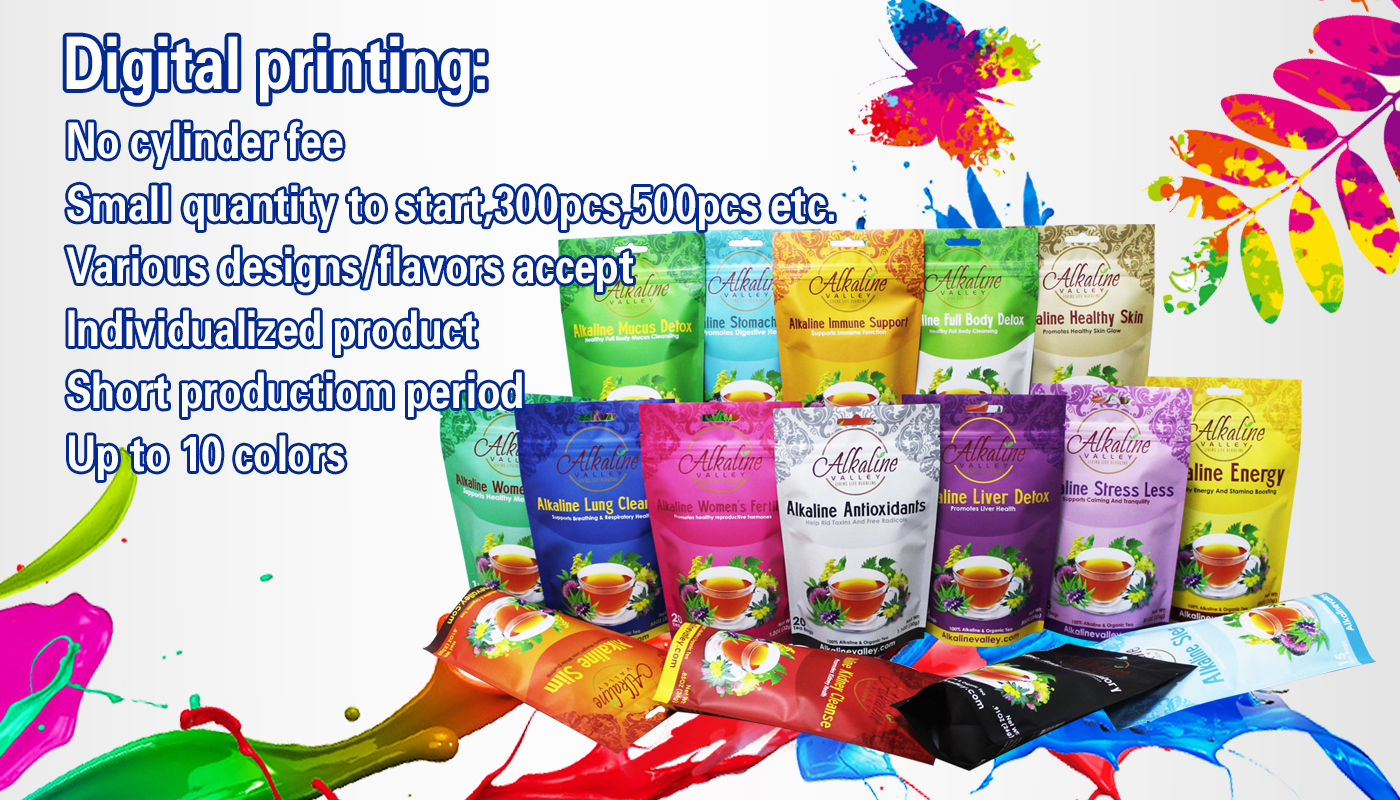 Frosted Plastic Zipper Bag Made Craft Food Packaging Drawstring Low Moq Printing Digital Printed Stand Up Pouch