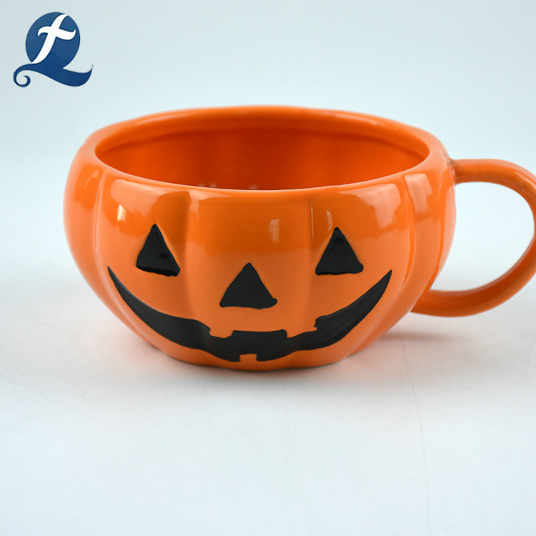 Tasse En Céramique En Forme De Citrouille D'Halloween, Tasse En