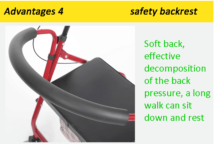 Walker / Walker with seat and footrest/ Wheel walker with seat From China
