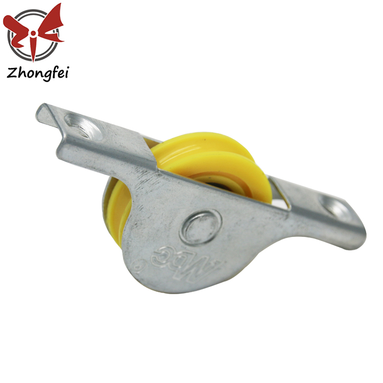 22mm Wholesale low price nylon wheel closet steel housing roller sliding door roller