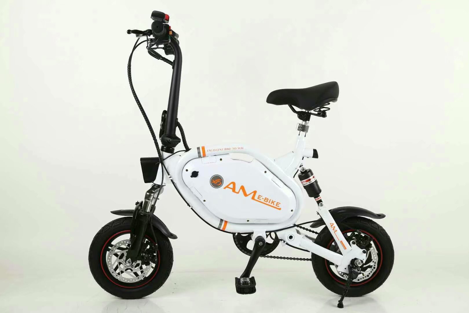 迷你电动自行车 12 英寸电动折叠滑板车成人小一代驱动电动自行车锂