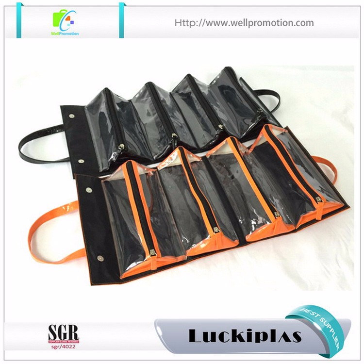 Borsa da toilette da viaggio Fashion roll per borsa cosmetica da appendere pieghevole da donna