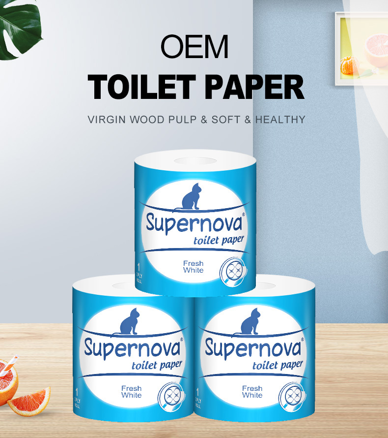 Toilet paper manufacturers supply private label customized soft white toilet tissue paper rolls
