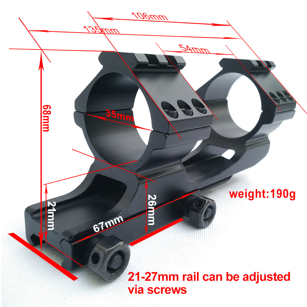 World Longest Rifle Scopes ED Tactical 1/8 MOA Lens Zoom Range 4-48x65