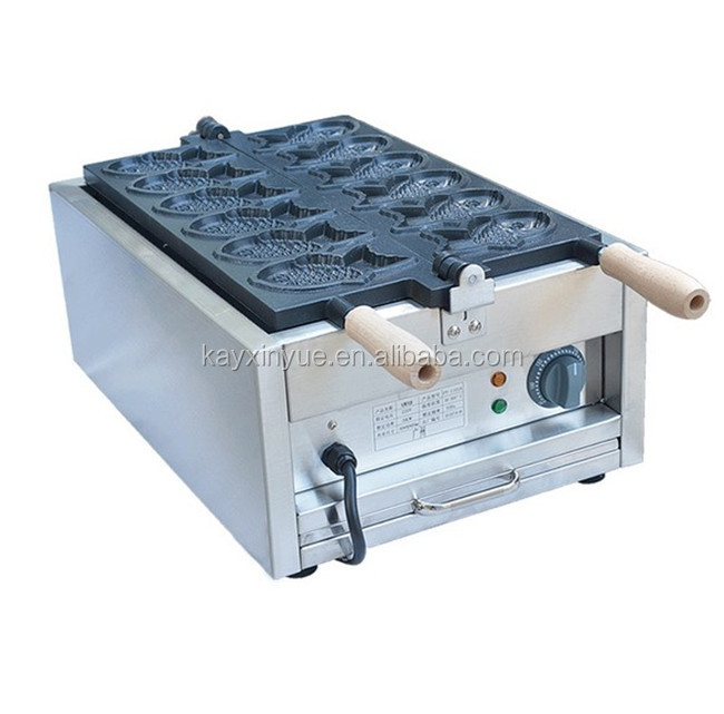 6魚たい焼き製造機/たい焼き魚の形コーンマシンガス電気たい焼き