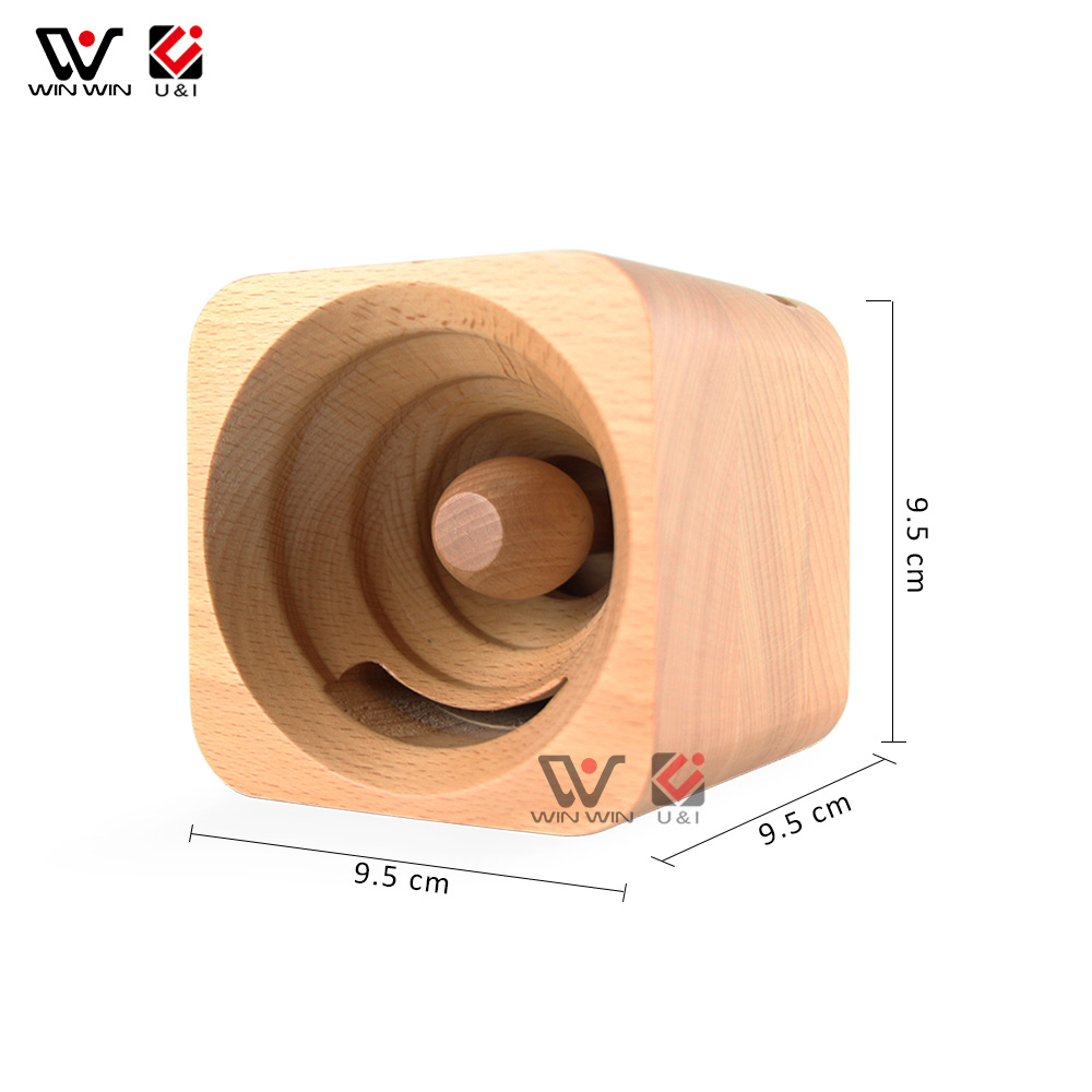 Altoparlante Passivo in Legno da 35 W con Acuti Nitidi, Suono HiFi, Design Portatile Compatto per Musica Dinamica (Venatura del legno