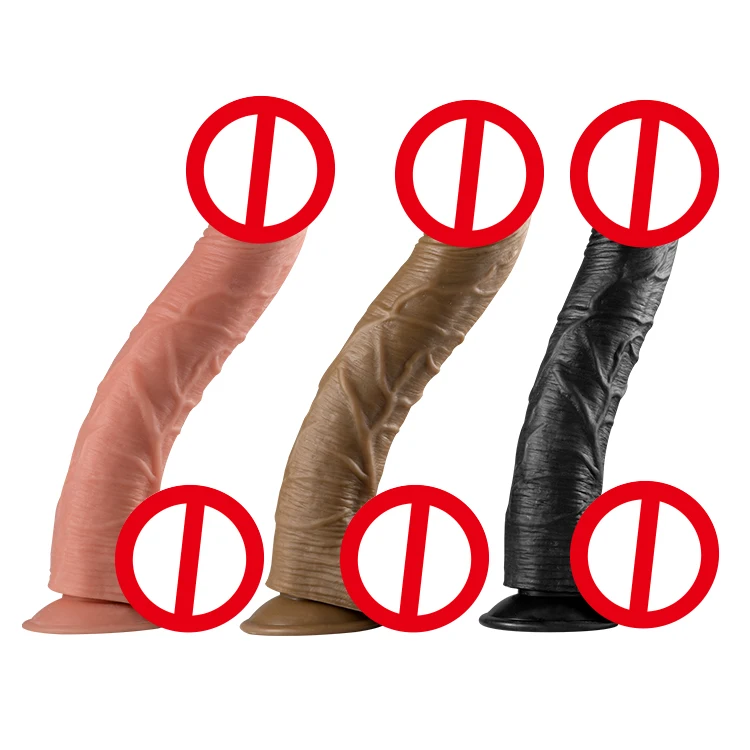 33CM extra size Realistic Soft Large Dildo for Women Cyber Skin Suction Cup Penis