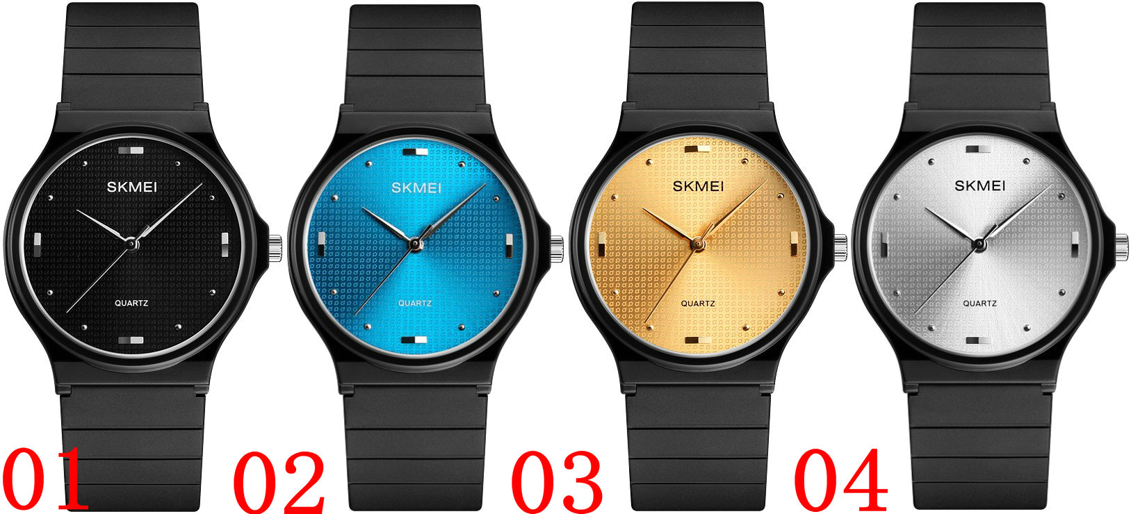 SKMEI 1421 Women's Sport Watch Japan Quartz Movement Simple Style Plastic Band Wrist Watch