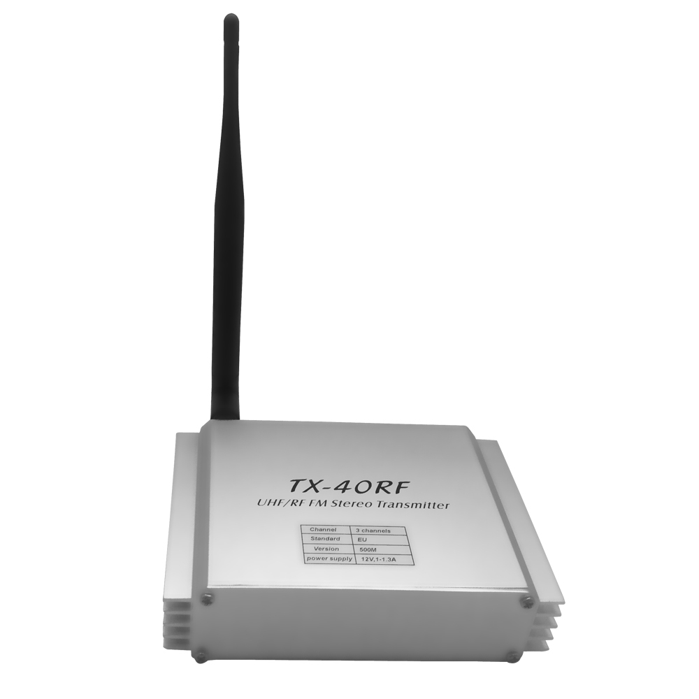 TX-40RF UHF/RF FM 3 channels silent disco transmitter