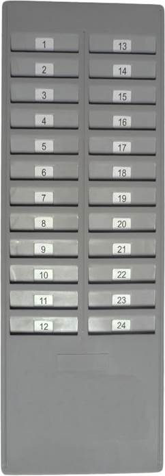 10 slotted ABS punch time card rack holder/punch time card rack holder