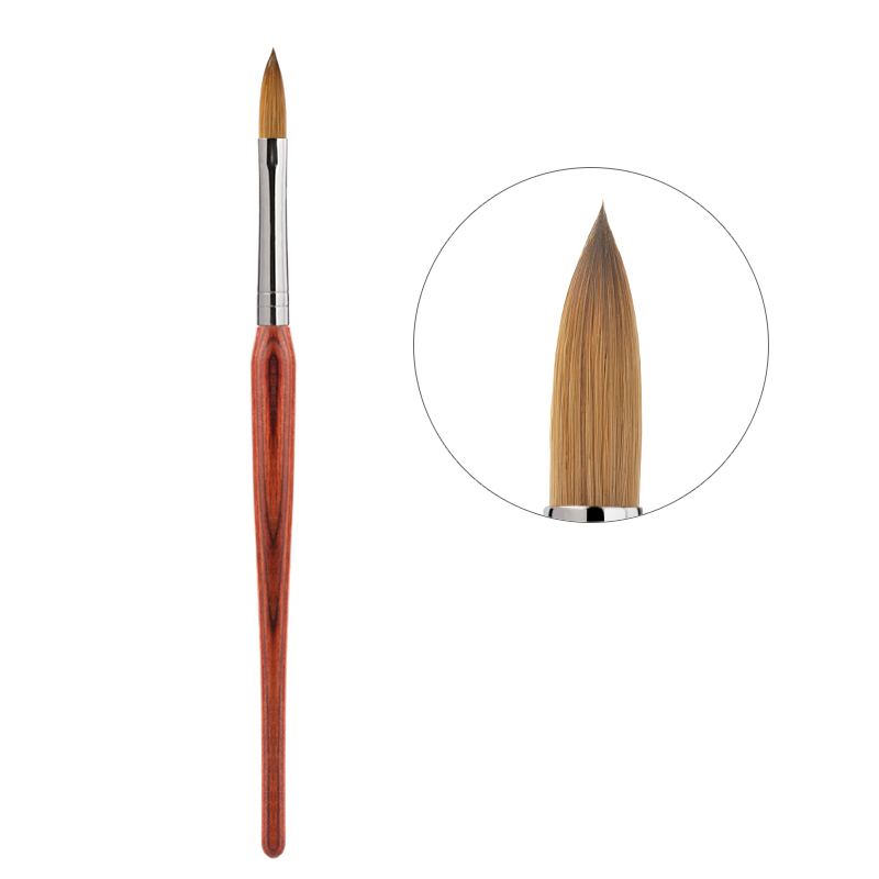 Professional hot model Fashionable pure Kolinsky Cosmetic Nail Art Brush Red Wood Brush