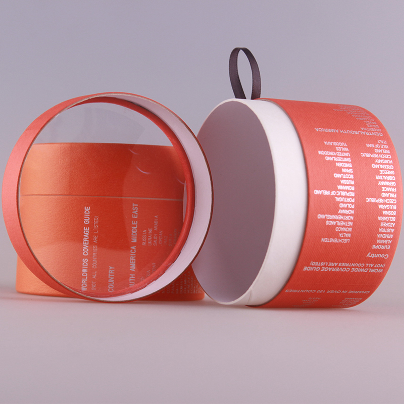 Custom made packaging round box T-shirt PVC paper tube for gift/soap