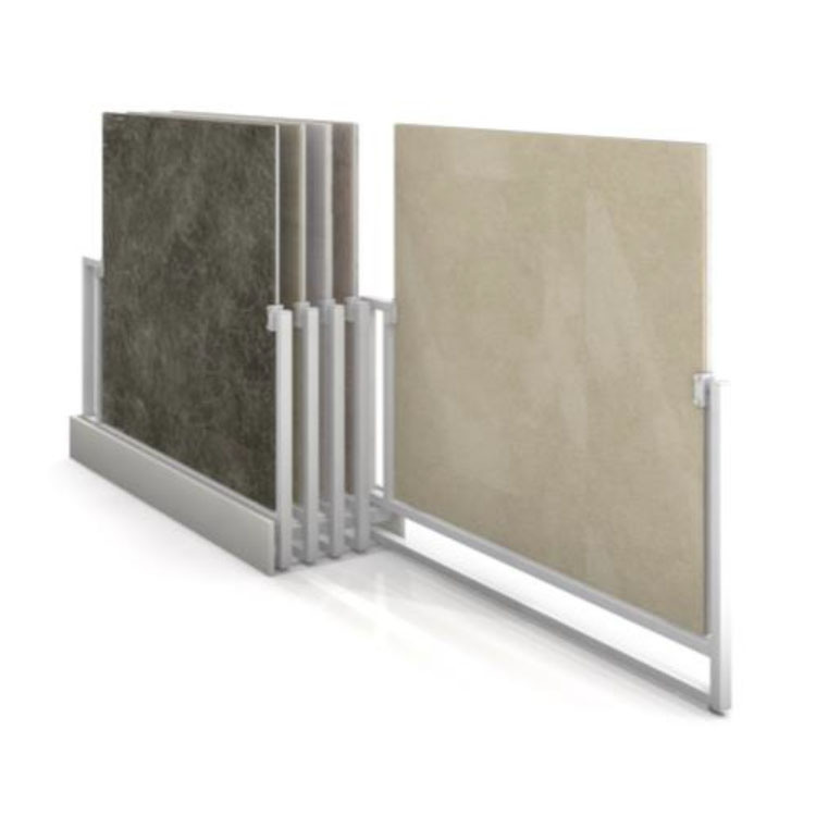 Metal rotating  display stand ceramic tile display rack with showroom display rack stand