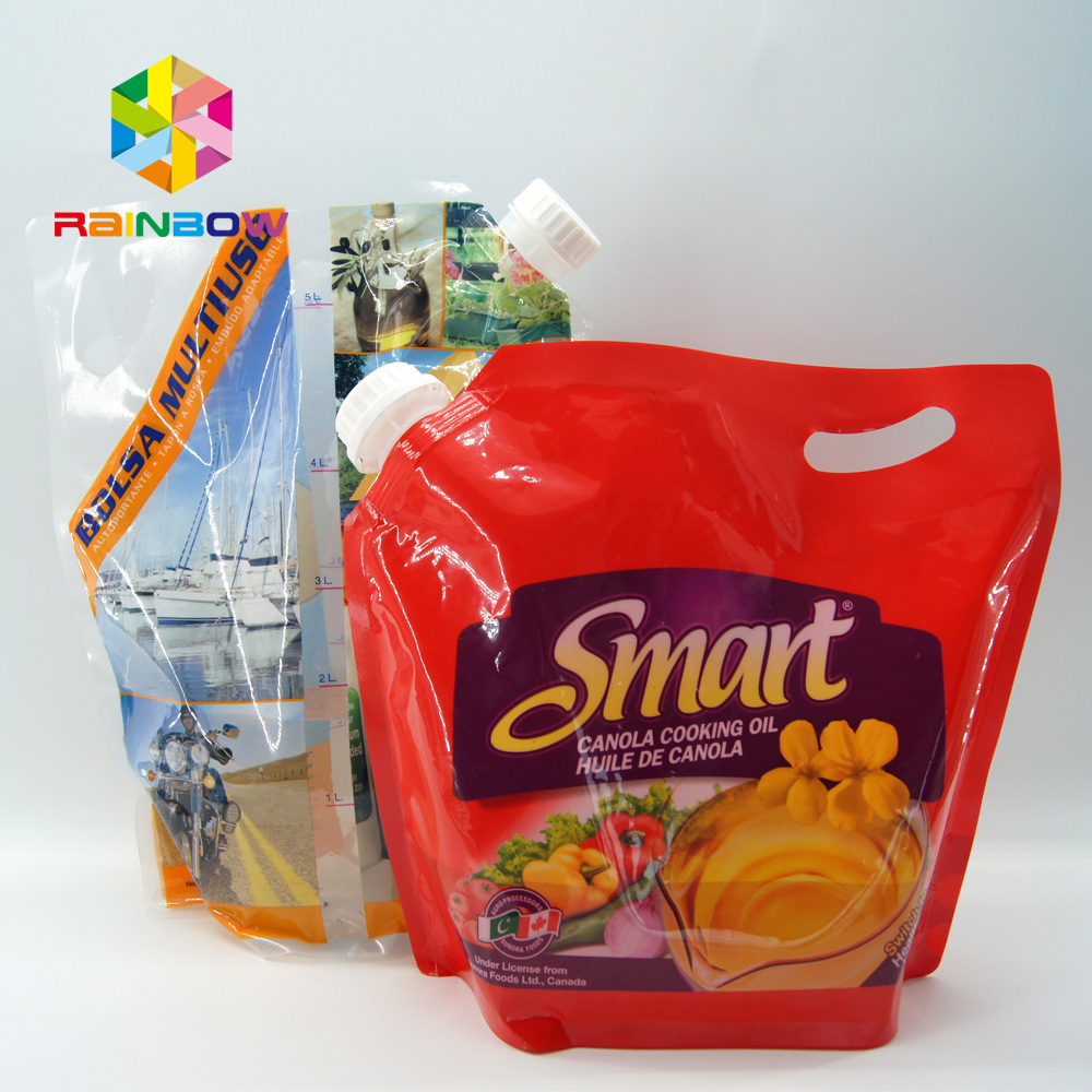 定制印刷冷冻婴儿食品挤压喷嘴袋/铝箔液体樱桃汁塑料包装袋与喷口