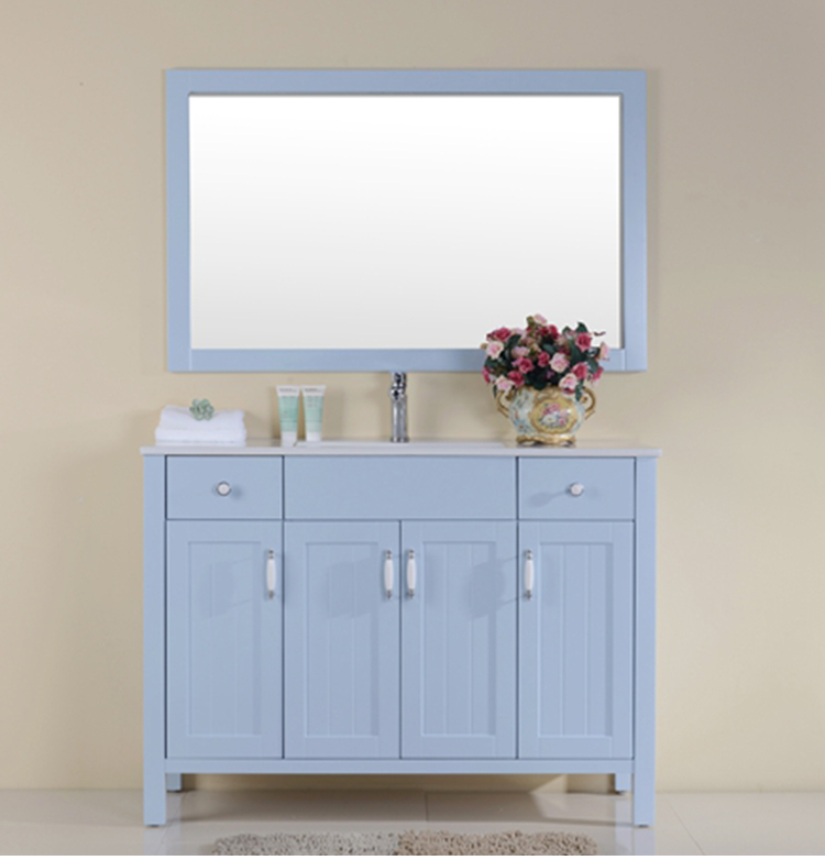 Amazon hot sale Chinese latest design wooden bathroom cabinets